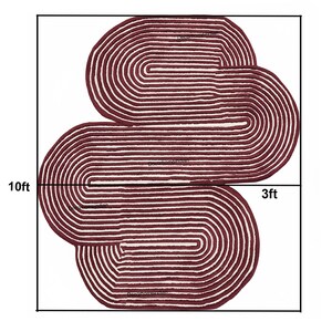 Irregular Shape, Custom Area Rug Hand-Tufted New Zealand Wool Rug Living Room Moroccan Runner
