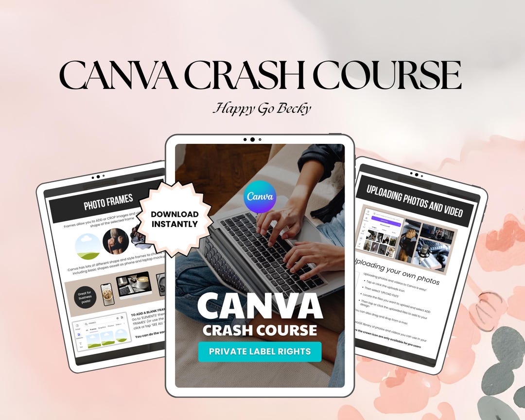 Canva Crash Course - Learn Design & Resell Digital Content - Etsy