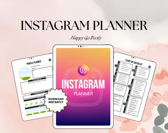 Instagram Planner: Post Kalender und Content Tracker - Digitaler Download