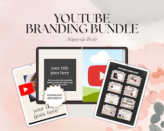 YouTube Brand Kit Canva Template |  Creator Bundle