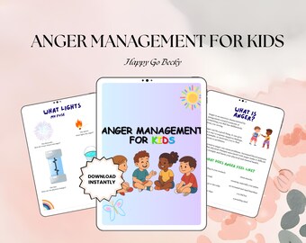 Anger Management for Kids Canva Template | Coping Skills Worksheets