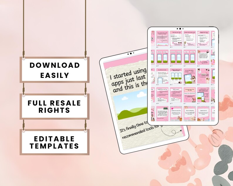 Pink Instagram Carousel Templates: 100 Editable Canva Posts - Etsy