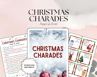 クリスマスのジェスチャーゲーム：印刷できるホリデーパーティーの楽しみ