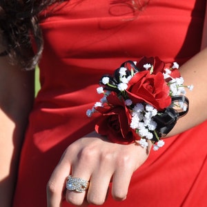 Red Rose Corsage Wedding Flowers Wedding Corsage Prom - Etsy