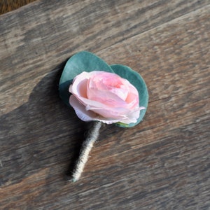 Boutonniere, Wedding Flowers, Silk Flowers, Wedding Boutonniere, Buttonhole, Silk Flower Boutonniere, Flower Boutonniere, Ranunculus