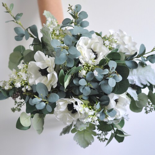 Wedding Bouquet Bridal Bouquet Silk Flower Bouquet Etsy