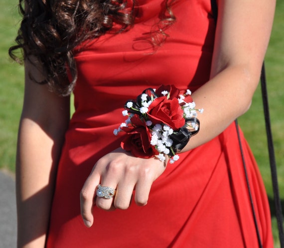 Udtale bind inaktive Red Rose Corsage Wedding Flowers Wedding Corsage Prom - Etsy