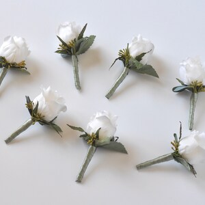 Boutonniere, Wedding Flowers, Silk Flowers, Wedding Boutonniere, Buttonhole, Silk Flower Boutonniere, Flower Boutonniere, Eucalyptus