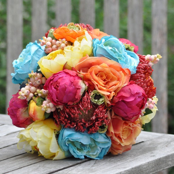 Wedding Bouquet, Wedding Flowers, Wedding, Artificial Silk Flowers, Flower Bouquet, Bridal Bouquet, Boho, Bridesmaid Bouquet, Flowers, Bride