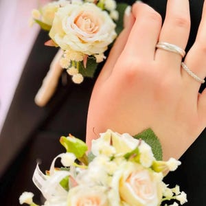Corsage, wrist corsage, wedding corsage, prom corsage, bridal shower corsage, corsages, flower corsage, shower corsage, silk flowers