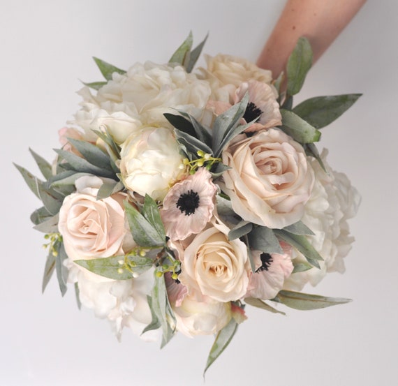 anemone and peony bouquet