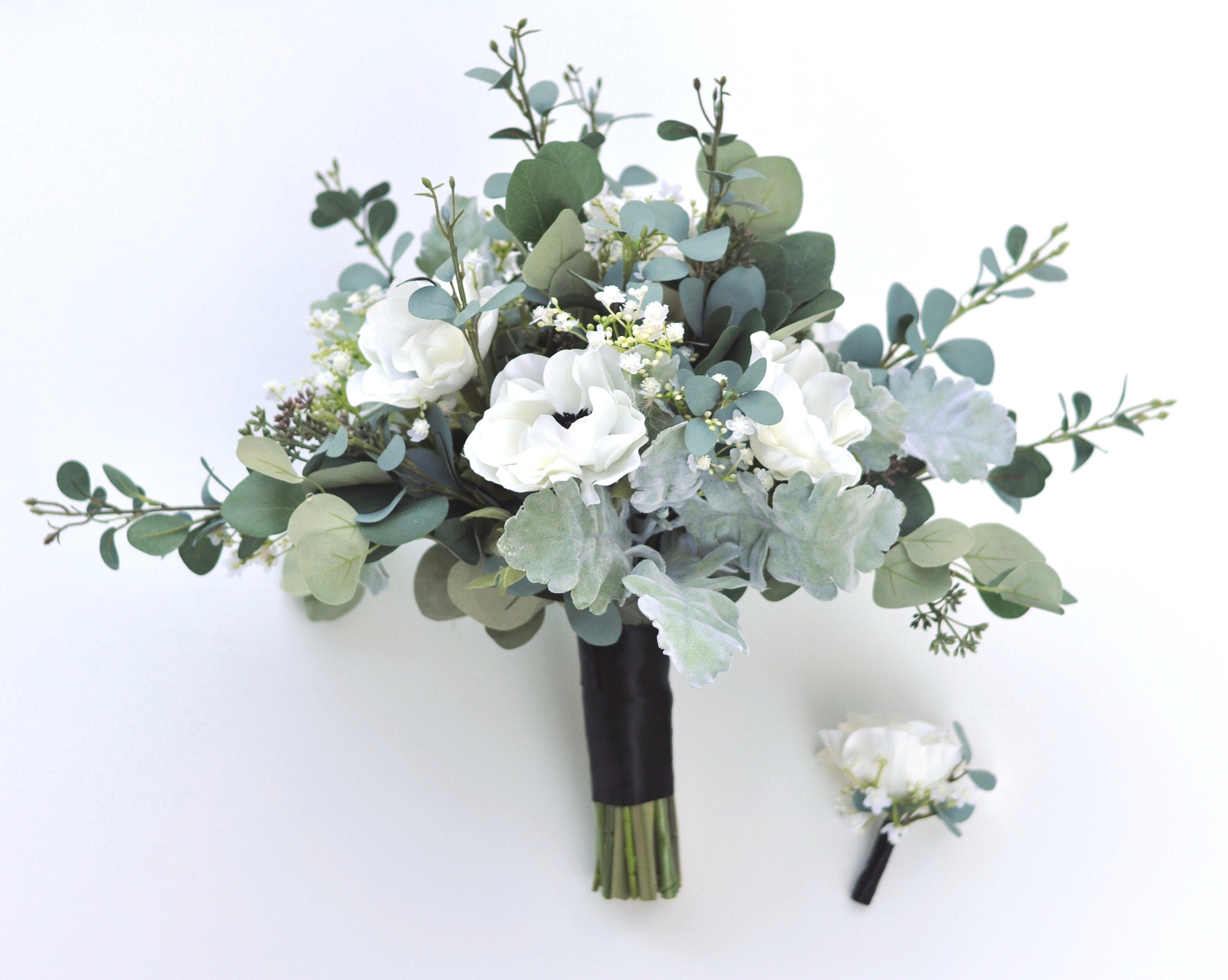 Zamioculcas Leaves Eucalyptus Bundles Of Artificial Fake Flower Plants