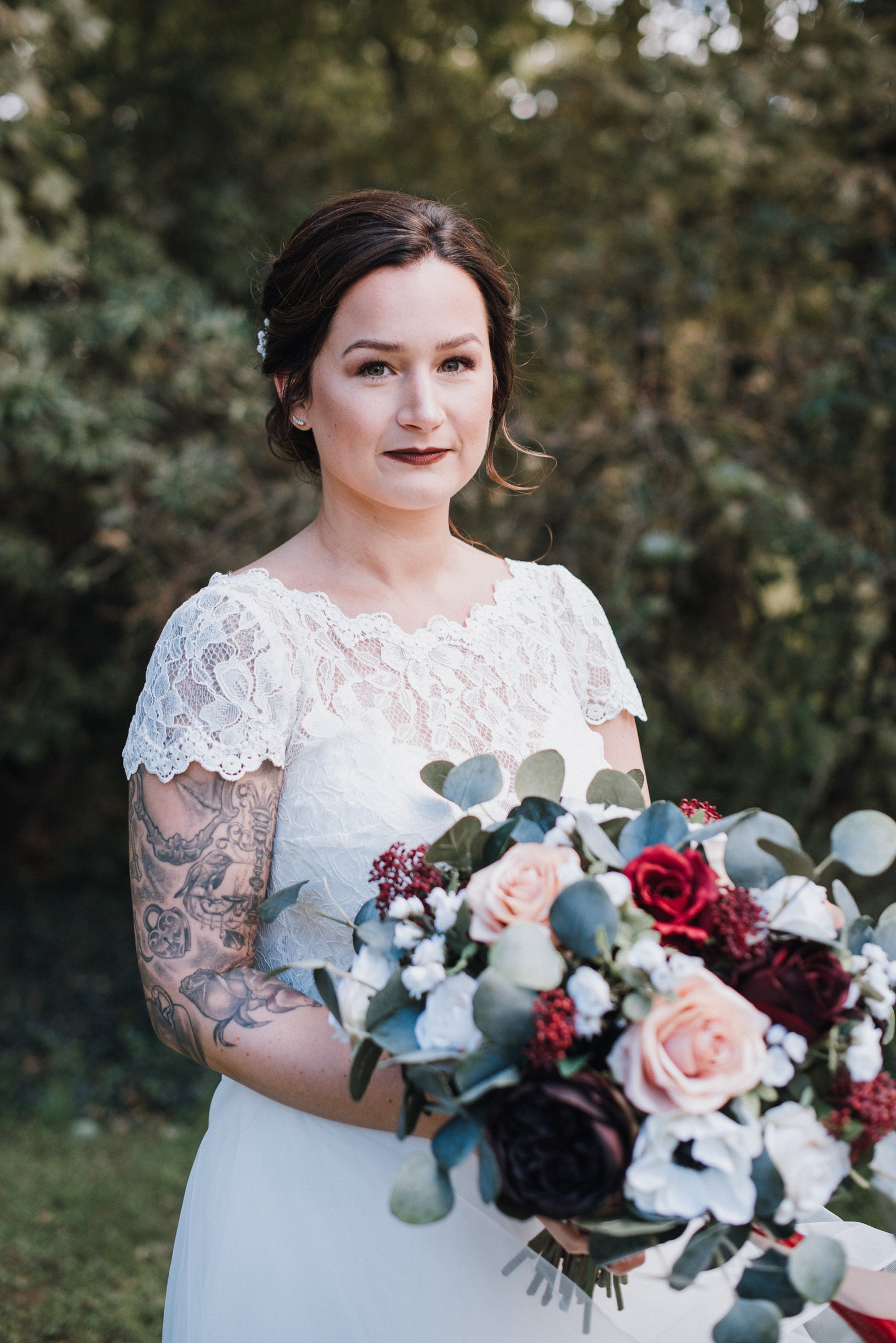 Silk Wedding Flowers Brides Bouquet Wedding Bouquet Boho Etsy