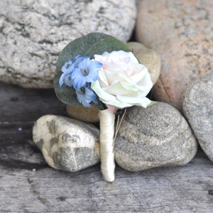 Boutonniere, Wedding Flowers, Rose Bouquet, Silk Flowers, Wedding Boutonniere, Buttonhole, Silk Flower Boutonniere, Flower Boutonniere