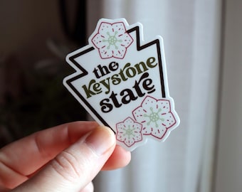 Pennsylvania Mountain Laurel Sticker — Keystone State Vinyl Decal, PA Floral Gift, Nature Sticker