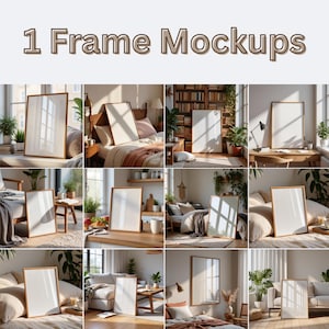180 wall art mockup bundle with PSD and PNG files showing framed posters and artwork in realistic interior scenes. Includes gallery wall mockups, modern and Scandinavian wall decor, frame mockups, poster displays, art print mockups, and interior wall mockups for Etsy listings, digital artists, designers, and print sellers. Easy to edit in Photoshop or Photopea.