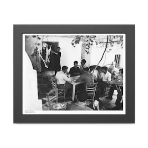 Asi Gonia Kafeneon Photo Print | Cretan Village Cafe, Greek Heritage Art