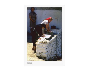 Asi Gonia drei Generationen | Kretische Familie Porträt Foto | Griechisches Erbe Geschenk | Mutter Tochter Yiayia