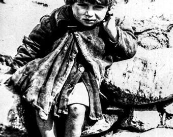 Asi Gonia Vintage Kinderfoto | | Kretisches Dorf Fotodruck | Griechische Kulturerbe Kunst | Crete Wall Art digital