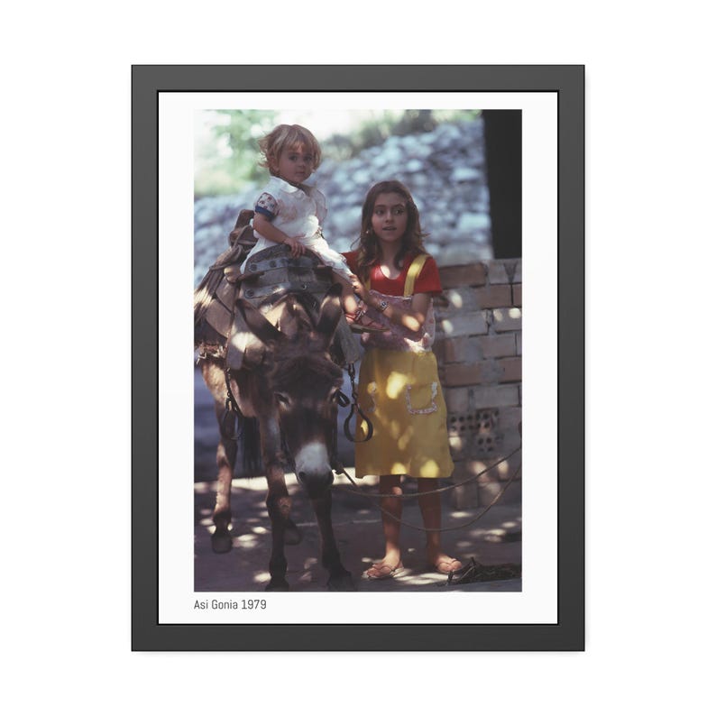 Asi Gonia Exhibition Children with donkey 1979 image 1