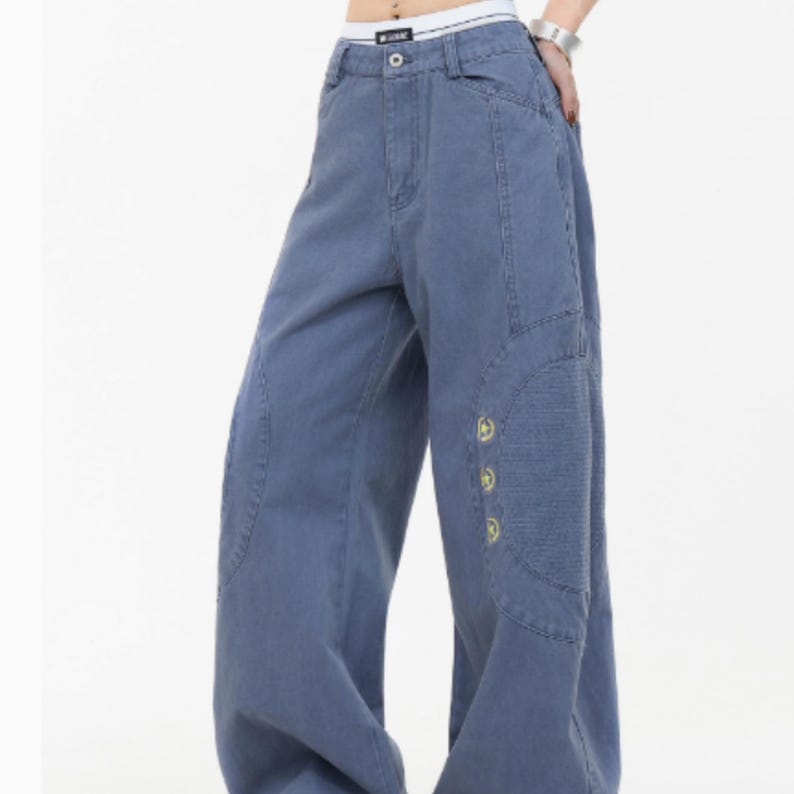 Wide Leg Pants | Curved Baggy Utility Jeanns | Daily Wear | Y2K Streetwear Style

Wide leg pants with curved utility streetwear style