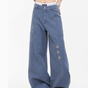 Wide Leg Pants | Curved Baggy Utility Jeanns | Daily Wear | Y2K Streetwear Style

Wide leg pants with curved utility streetwear style