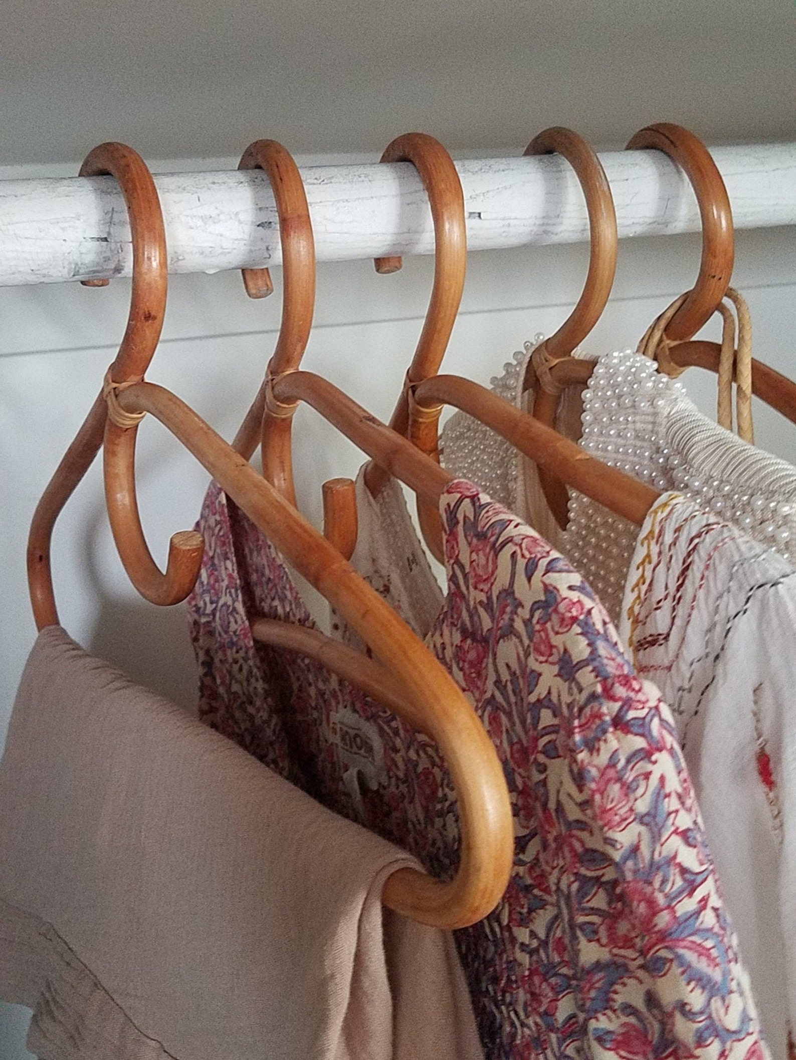 Vintage Rattan Bamboo Hangers priced per Hanger Bentwood Etsy