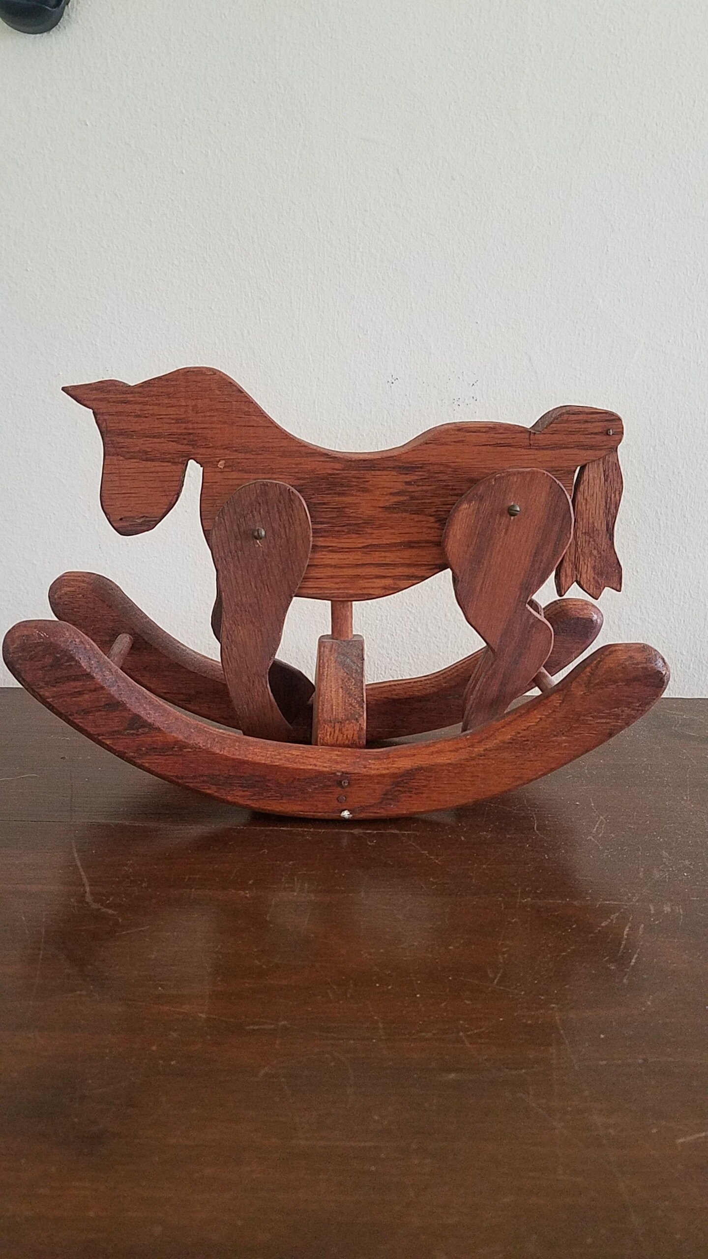 Antique Wooden Rocking Horse, Moving Parts Rocking Horse, Antique