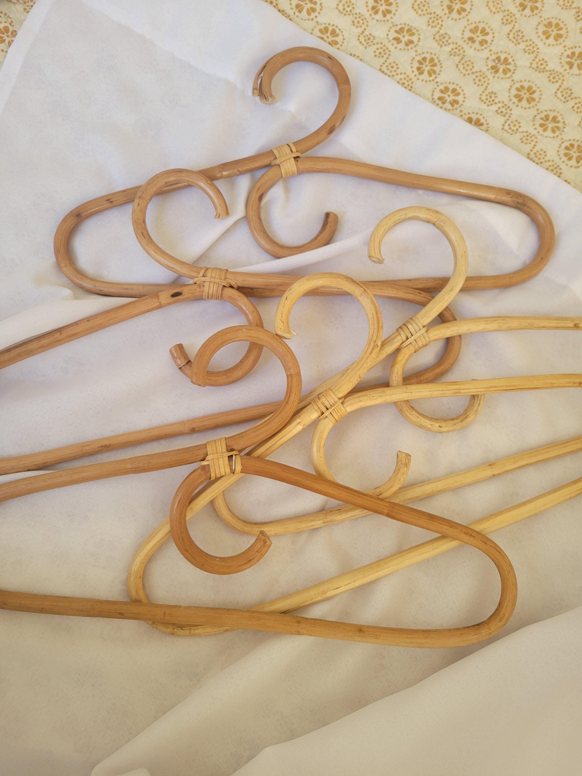 PRICE PER HANGER: Rattan Bamboo Hanger Bentwood Coat Hangers