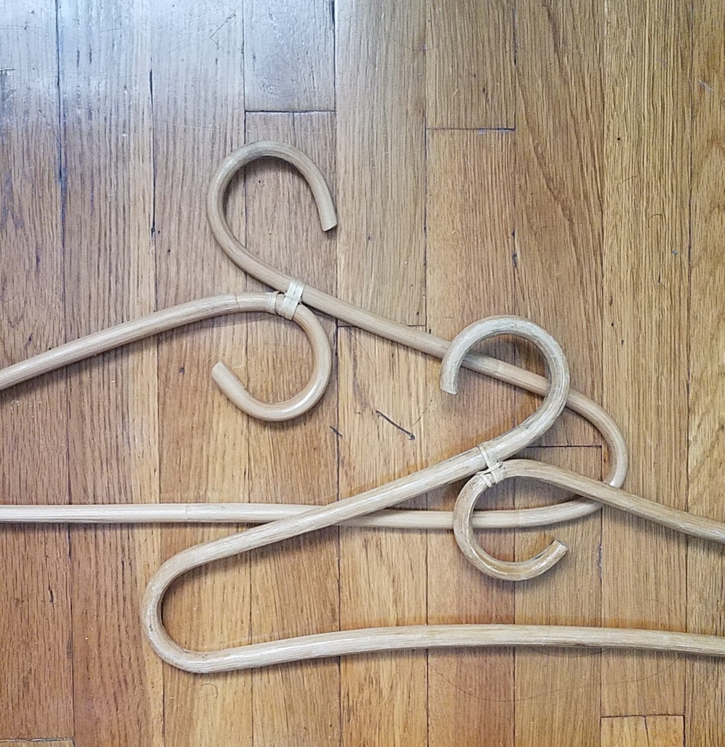 Vintage Rattan Bamboo Hangers priced per Hanger Bentwood Etsy Australia