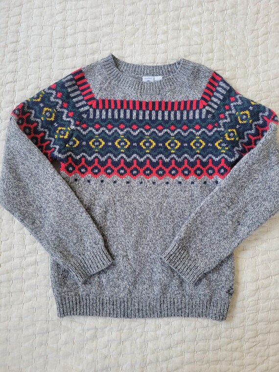 Suéter de lana con estampado nórdico Petit Bateau Suéter de lana - Main Image