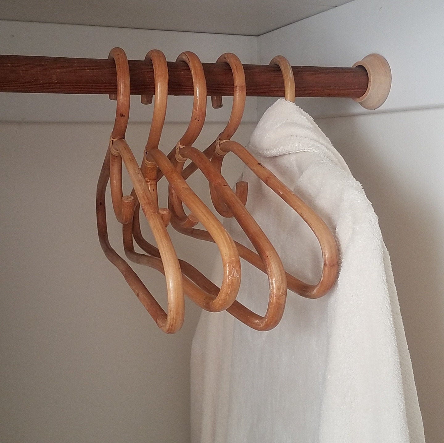 Vintage Rattan Bamboo Hangers Priced per hanger Bentwood Etsy