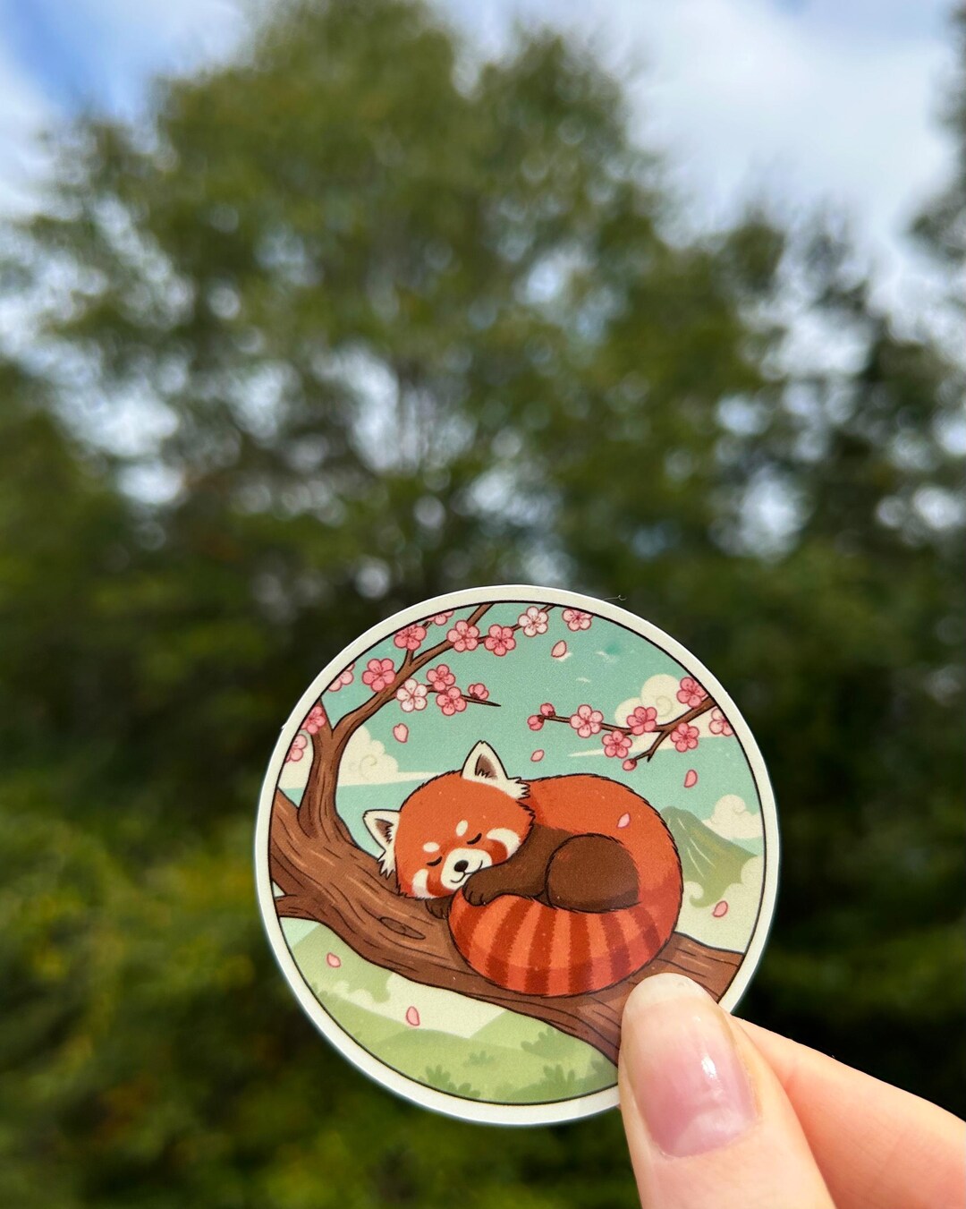 Cozy Sleeping Fox Sticker - Lo Fi - Etsy
