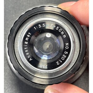 P&B Royal Anastigmat 50mm f/3.5 Lens No 52012 NOS w Box Case Made Japan image 4