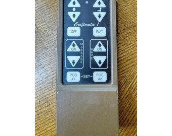 Craftmatic Remote Control Brown 2004 K1271 Massage Wave for Adjustable Bed