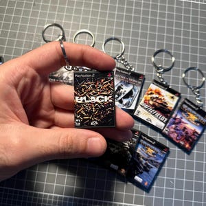 PS2 Shooter Game Keychains & Magnets | Handmade Gamer Gifts | Water and Scratch Resistant