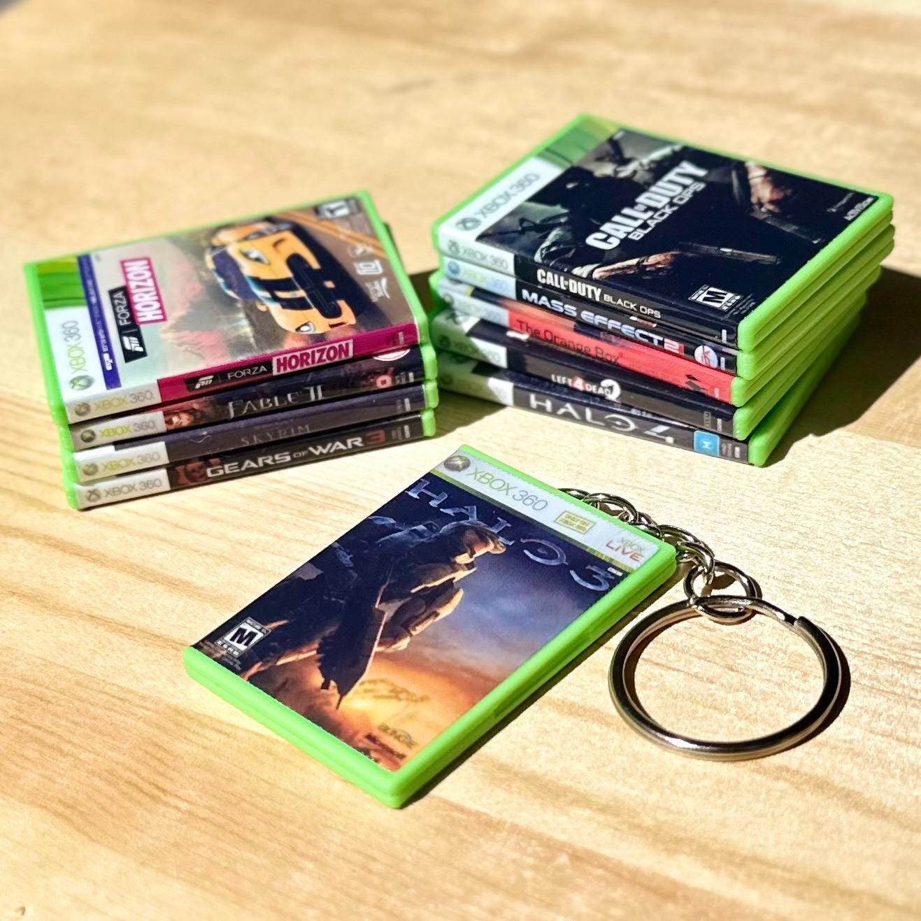 Xbox 360 Miniature Games Case Keychains & Magnets | Handmade Gamer