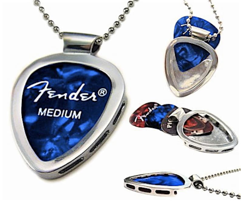 Sterling Silver .925 PICKBAY Guitar Pick Holder Pendant Etsy