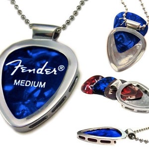 PICKBAY guitar pick holder pendant necklace MUSICIAN gift SOLVED