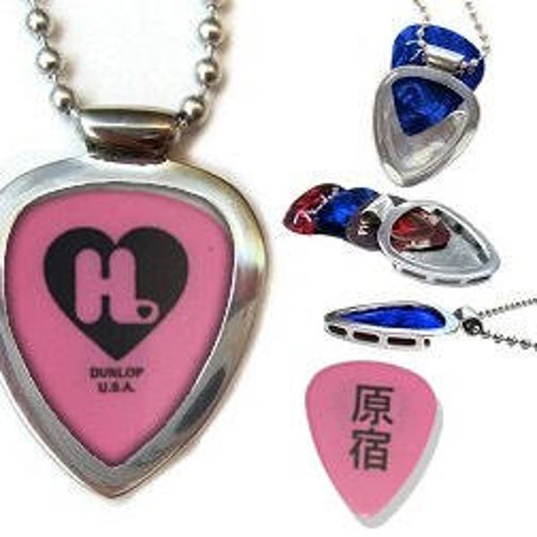 Gwen Stefani Harajuku 2005 tour Guitar pick + PICKBAY guitar pick holder Necklace Set