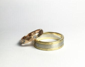 Facet Band (Narrow, 14k)