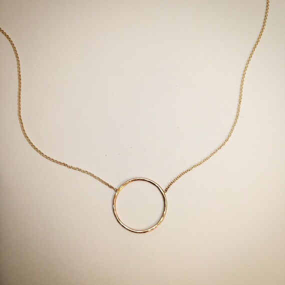 14k Hammered Everlasting Necklace