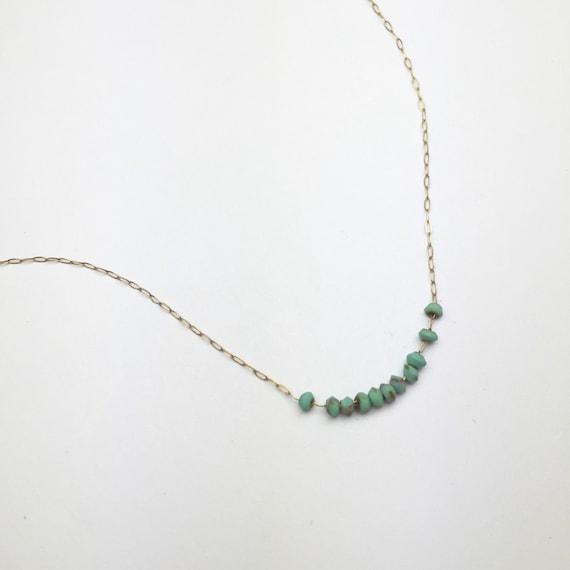 Magic Number Necklace | Floating Turquoise