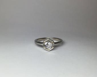 Hexagon Engagement Ring