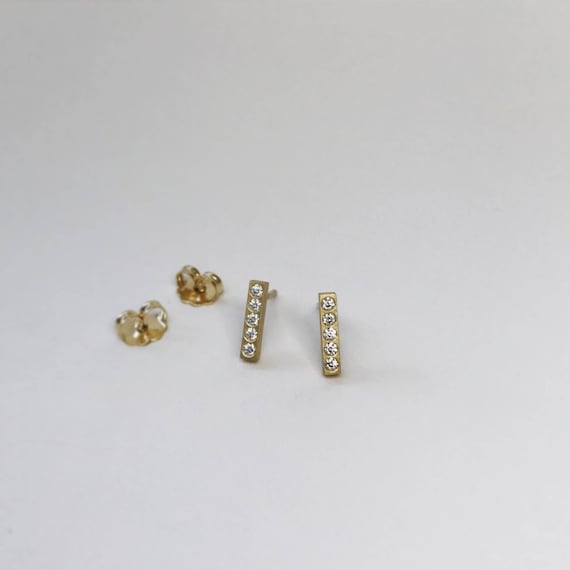 Diamond Bar Studs