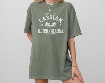 Eigentum von Cassian Illyrischer General T-Shirt | ACOTAR merch, Night Hof, Geschenk für Fantasy Leser