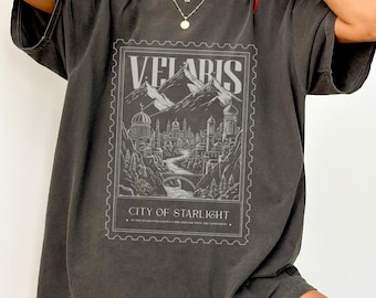 Velaris City of Starlight Stamp Tee | ACOTAR merch, Night Court, Gift for Fantasy Reader