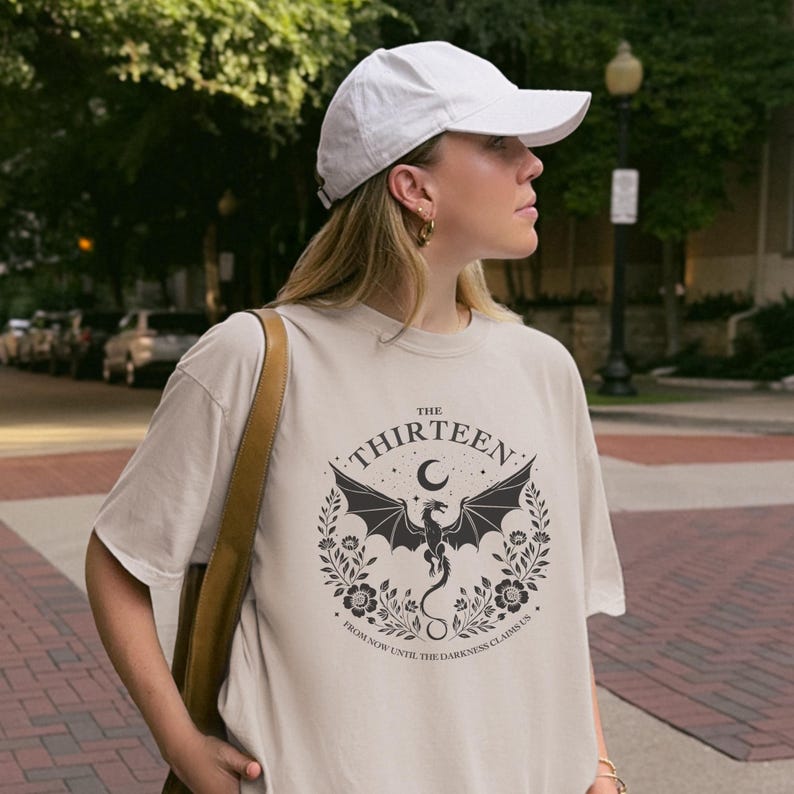 The Thirteen From Now Until The Darkness Claims Us Shirt, Throne of Glass Merch, Gift for Fantasy Reader image 2