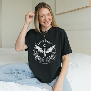 The Thirteen From Now Until The Darkness Claims Us Shirt, Throne of Glass Merch, Gift for Fantasy Reader image 3