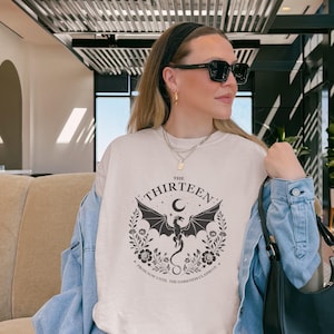 The Thirteen From Now Until The Darkness Claims Us Shirt, Throne of Glass Merch, Gift for Fantasy Reader image 1